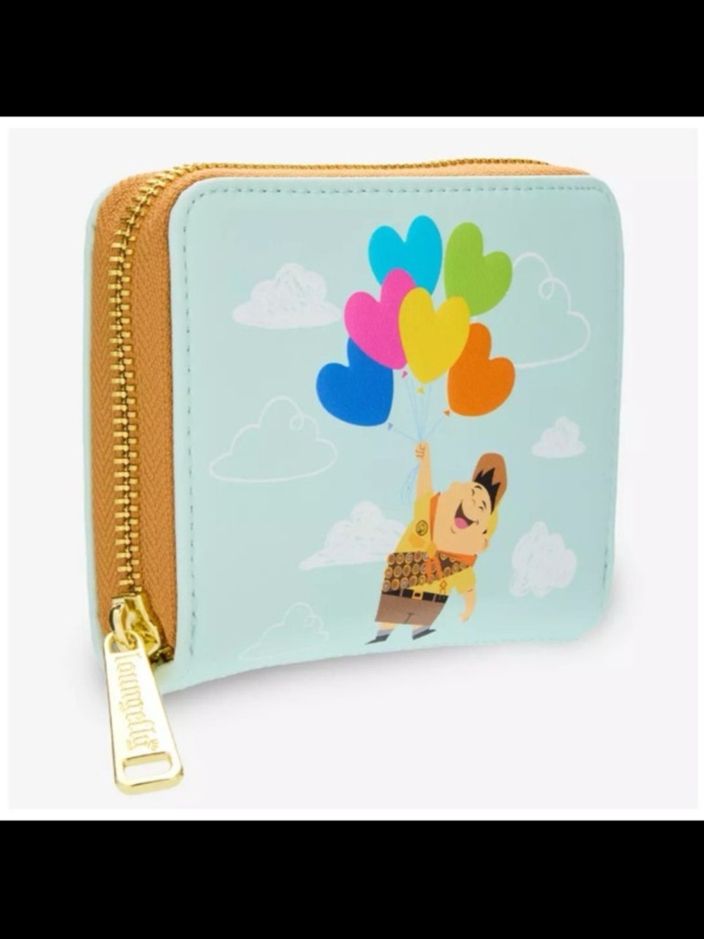 NWT Loungefly Disney Pixar Up Russell Heart Balloons Accordion Wallet - Picture 3 of 9